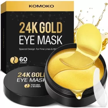 Komoko 24K Gold Under Eye Patches (60 Count), Skin...