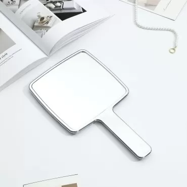 XPXKJ Handled Mirror Makeup Mirror, Portable Singl...