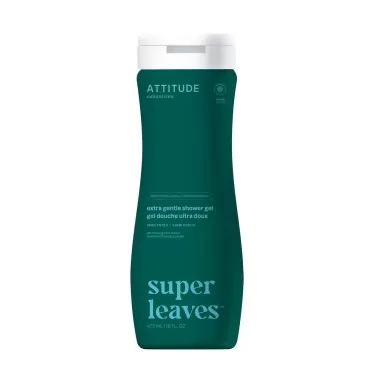 ATTITUDE Body Wash, EWG Verified, Dermatologically Tested, Plant and Mineral-Based, Vegan Personal Care Products, Extra Gentle, Unscented, 16 Fl Oz