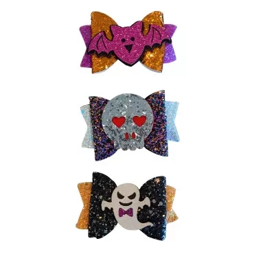 The Electric Mammoth Set of 3 Halloween Hair Clips - Womens Fashion Accessory (A)