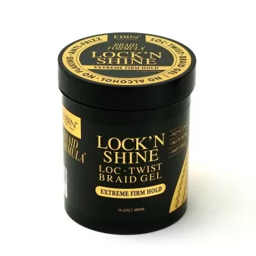 Braid Formula Lock'n Shine - Extreme Firm Hold, 16.2oz/ 480ml | Perfect for Loc, Twist, Braid, Smooth Application & High shine for Long Lating Hold, No Flaking, No Breakage, and Anti-Frizz | Infused with Vitamin B for Strengthens the Hair