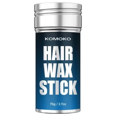 Komoko Hair Wax Stick (2.7 oz), Wax Stick for Hair, Hair Wax Stick for Flyaways, Hair Stick Wax for Frizz Hair Edge Control, Slick Stick for Hair, Non-greasy Styling Hair Pomade Stick for Men & Women