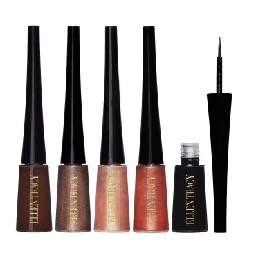 ELLEN TRACY Liquid Eyeliner Set | Pack of 5 Eyeliners for Perfect Winged and Defined Eyes | Long Lasting All Day Wear