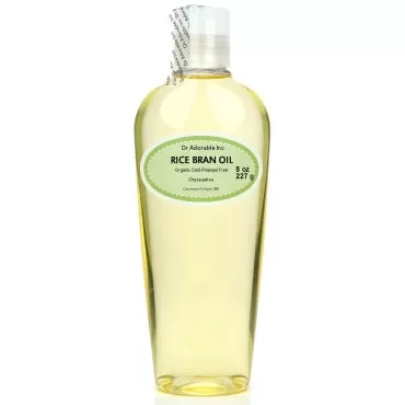 Dr Adorable 8 oz - Rice Bran Oil - 100% Pure Organic Cold Pressed