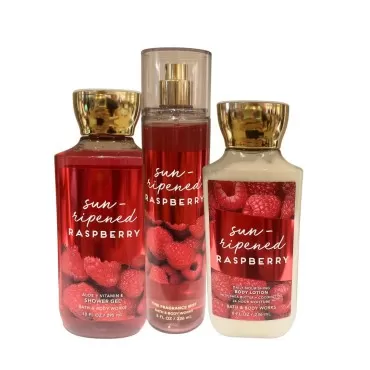 Bath & Body Works Sun-Ripened Raspberry - 3pc bund...