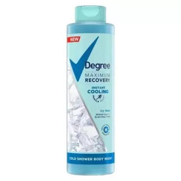 Degree Maximum Recovery Icy Mint Epsom Salt + Electrolytes Body Wash 22 fl oz