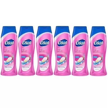 Dial Body Wash Dragon Fruit Body Wash, Skin Smart Hydrating Shower Gel, Paraben Free, 21oz, Pack of 6