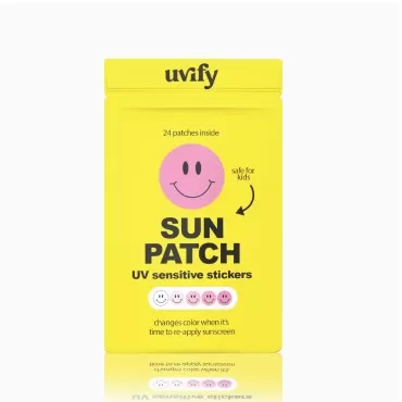 UVIFY UV Stickers for Sunscreen | 24 Count UV Detection Stickers | Know When to re-Apply Sunscreen | UV Stickers Safe for Kids Age 3+ (Pack of 1)…