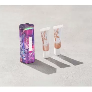 Fenty Beauty BABY WATTS Mini Fluid Freestyle Highlighter Duo - Hu$tla Baby 2.0 and Sandy Peach