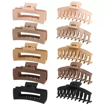 SHALAC Large Claw Clips for Thick Hair, Nonslip Cl...