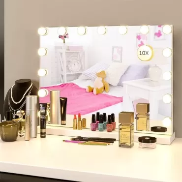 BENDIC Vanity Mirror Makeup Mirror with Lights,10X...