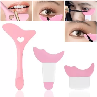 3Pcs Eyeliner Stencils Reusable Silicone Eyeliner ...