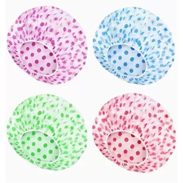 Yumflan Shower Cap, 4Pcs Shower Caps for Women Reu...