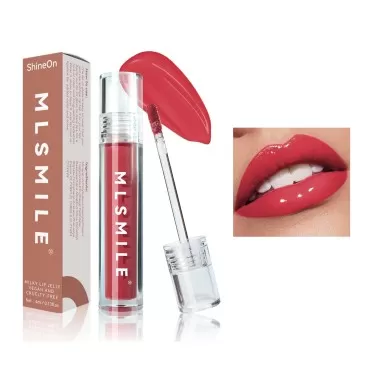 Red Lip Plumper Gloss Lipstick, Volumizing Lip Glo...