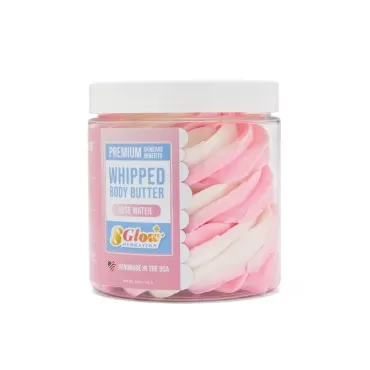 Fizz and Bubble, Whipped Body Butter - Soothing, Nourishing, Shea Butter Moisturizing for Dry Skin (Rose Water)