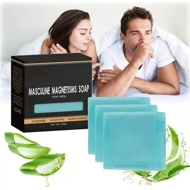Pheromone Soap For Men, AlphaAppeal Masculine Magnetism Soap, Men's Cleansing Soap For Men To Attract Women, Long Lasting Fragrance (3PCS)
