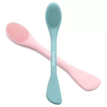 RamPula Facial Cleansing Brush, 2 in 1 Silicone Fa...