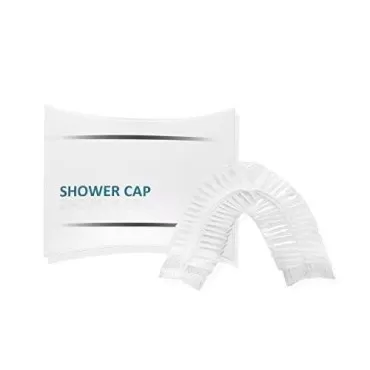 World Amenities Waterproof Shower Cap (Clear Frost...